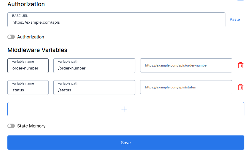 Middleware: Adding Auth and variables
